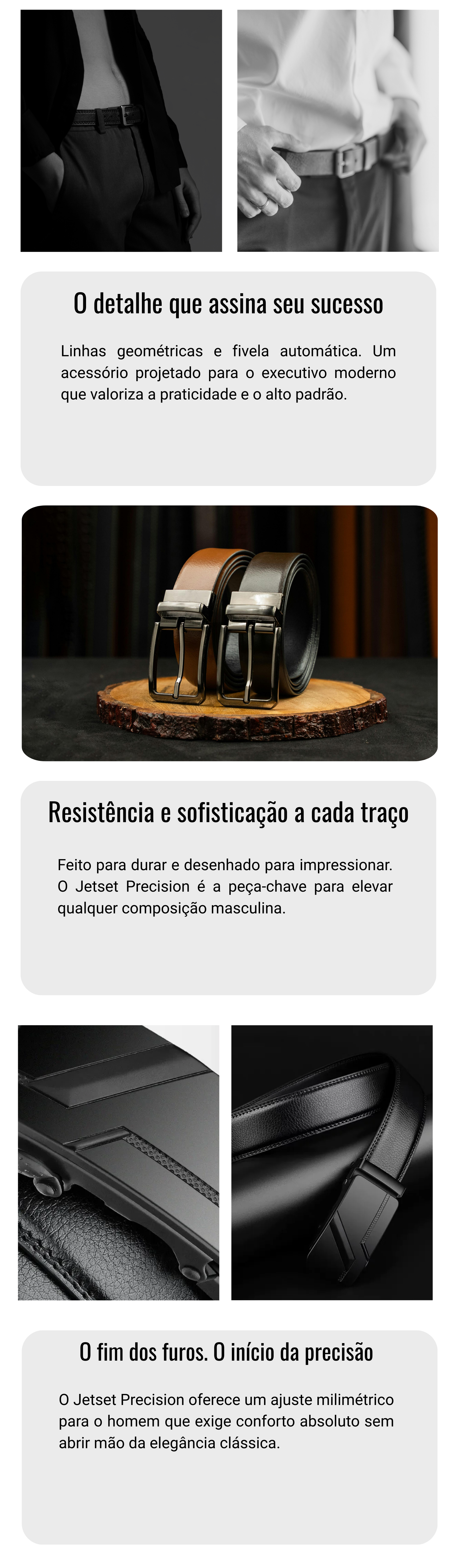 Cinto Executivo Jetset Precision - Edição Black Automatic